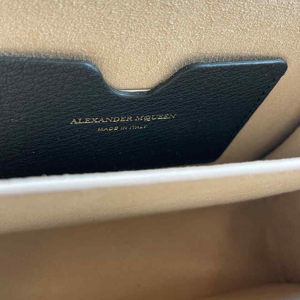 Alexander McQueen Black Leather Box 19 Bag w/Gold Hardware Size ONE SIZE - 10 Thumbnail