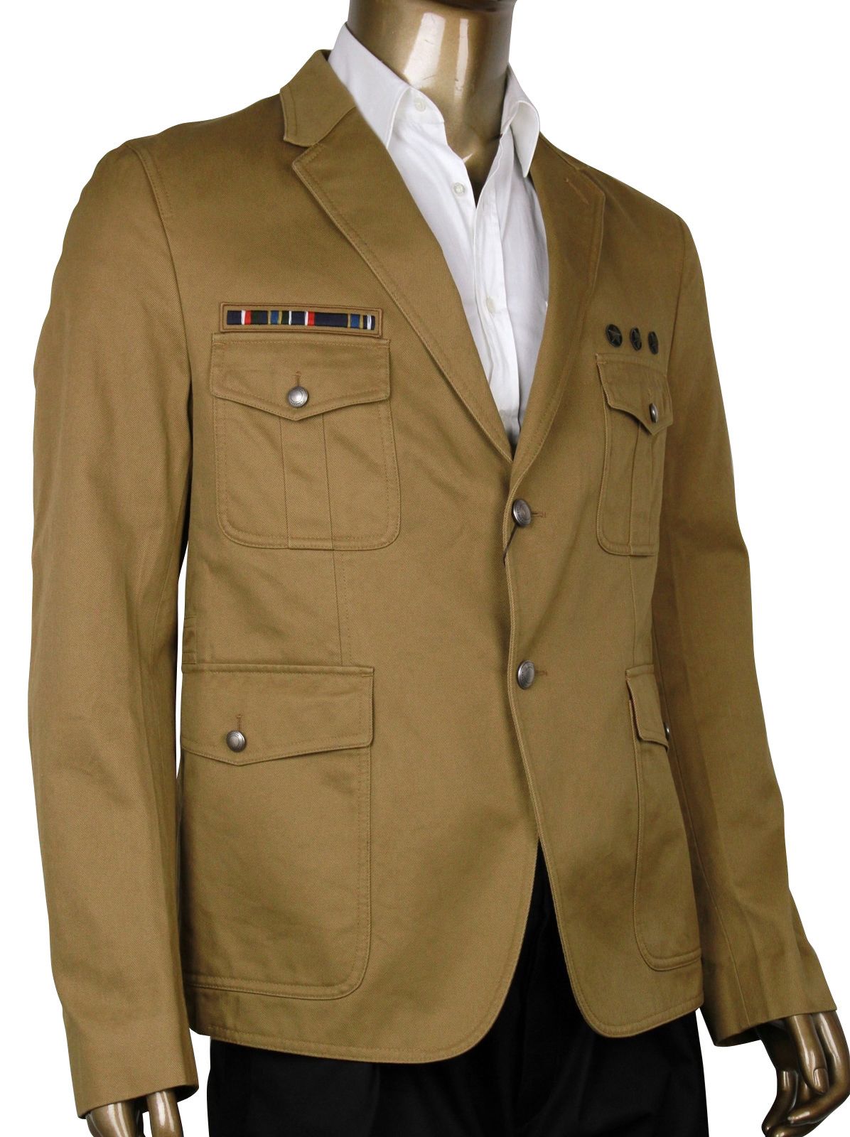 Gucci Men's Light Brown Cotton Jacket (G 52 / US 42) Size US L / EU 52-54 / 3 - 2 Thumbnail