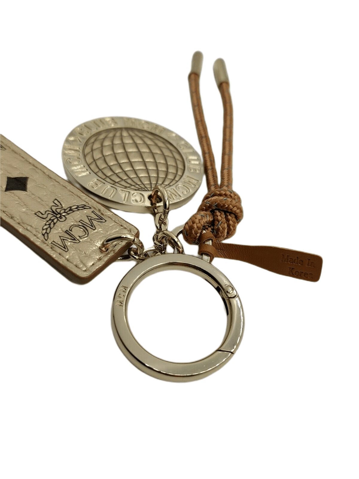MCM Berlin Gold Visetos Logo Disco Ball Charm Key-chain Size ONE SIZE - 3 Thumbnail