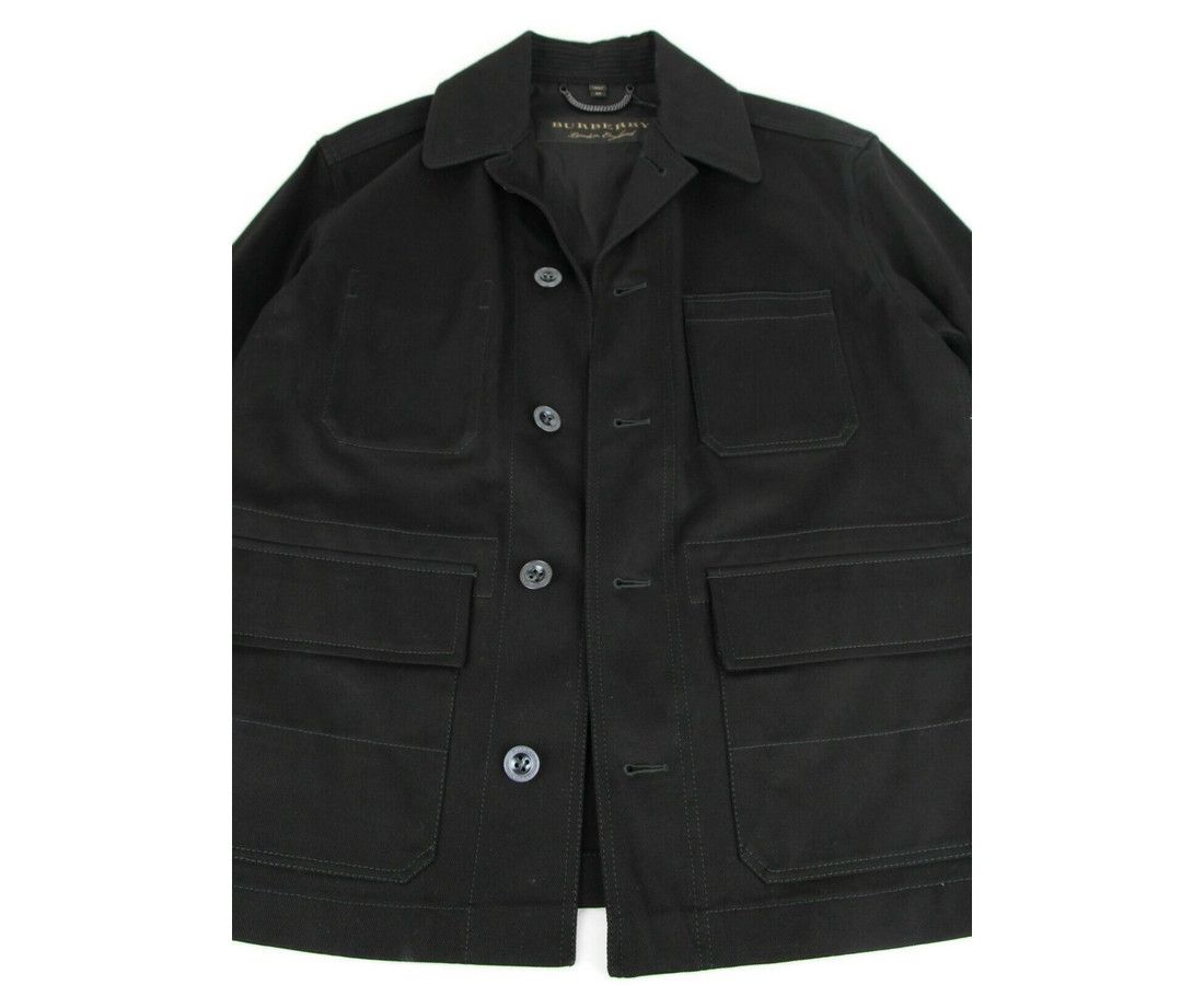 Burberry Men's Black Canvas Mohawk Face Paint Jacket (46 EU / 36 US) Size US S / EU 44-46 / 1 - 5 Thumbnail