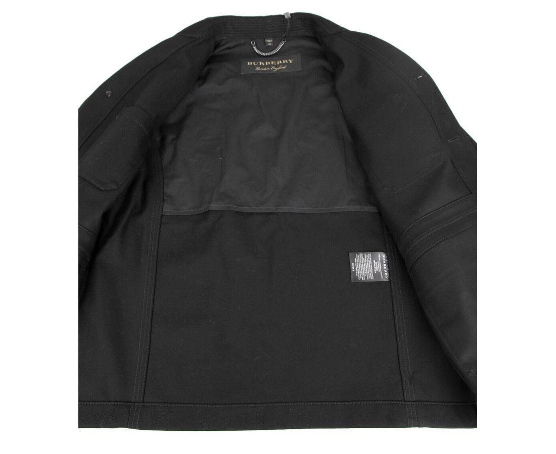 Burberry Men's Black Canvas Mohawk Face Paint Jacket (46 EU / 36 US) Size US S / EU 44-46 / 1 - 6 Thumbnail