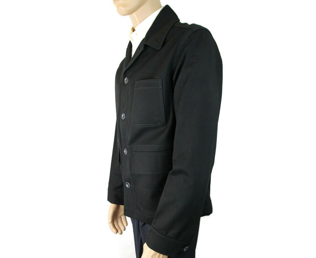 Burberry Men's Black Canvas Mohawk Face Paint Jacket (46 EU / 36 US) Size US S / EU 44-46 / 1 - 2 Thumbnail
