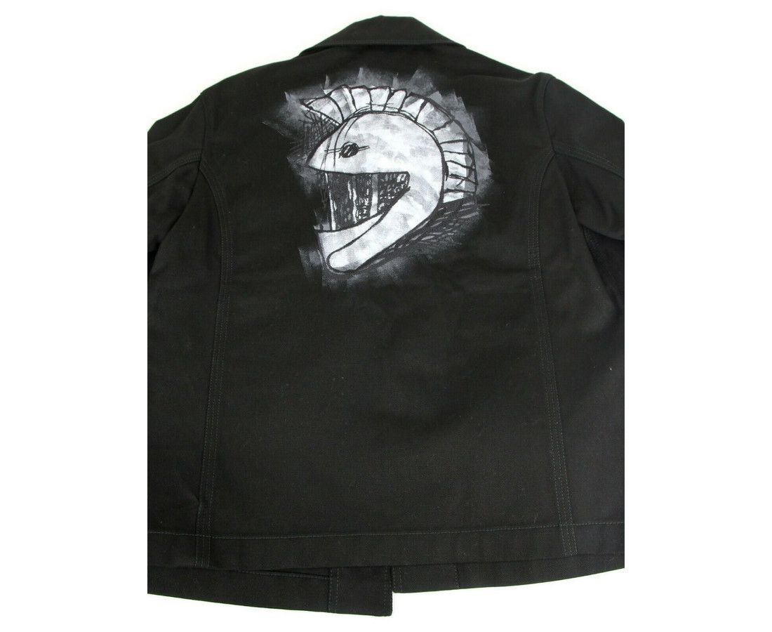 Burberry Men's Black Canvas Mohawk Face Paint Jacket (46 EU / 36 US) Size US S / EU 44-46 / 1 - 7 Thumbnail