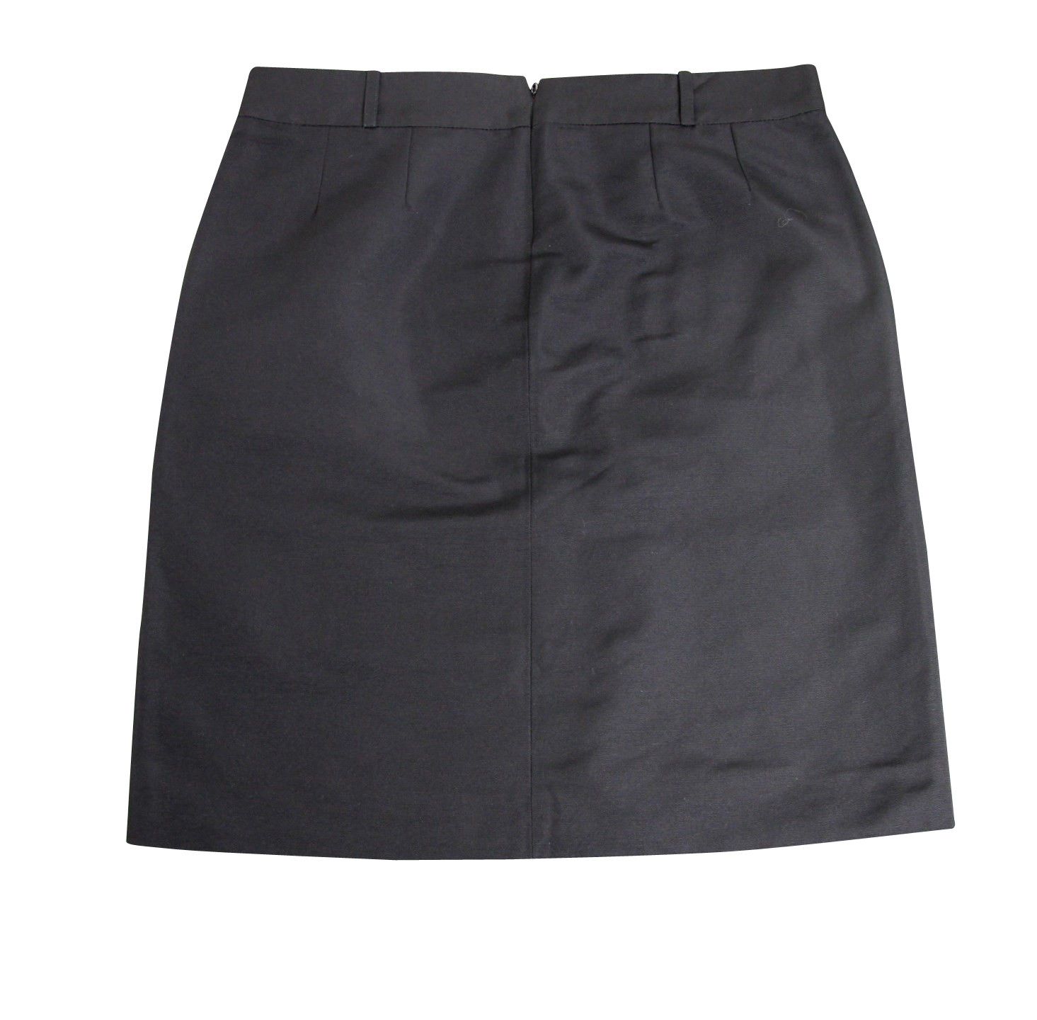 Gucci Women's Pencil Black Polyester Cotton Skirt With Horsebit Size 28" / US 6 / IT 42 - 4 Thumbnail