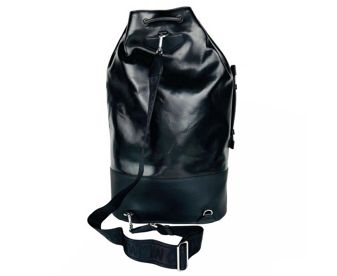 MCM Men's Black Tivitat Coated Canvas Large Drawstring Sling Size ONE SIZE - 5 Thumbnail