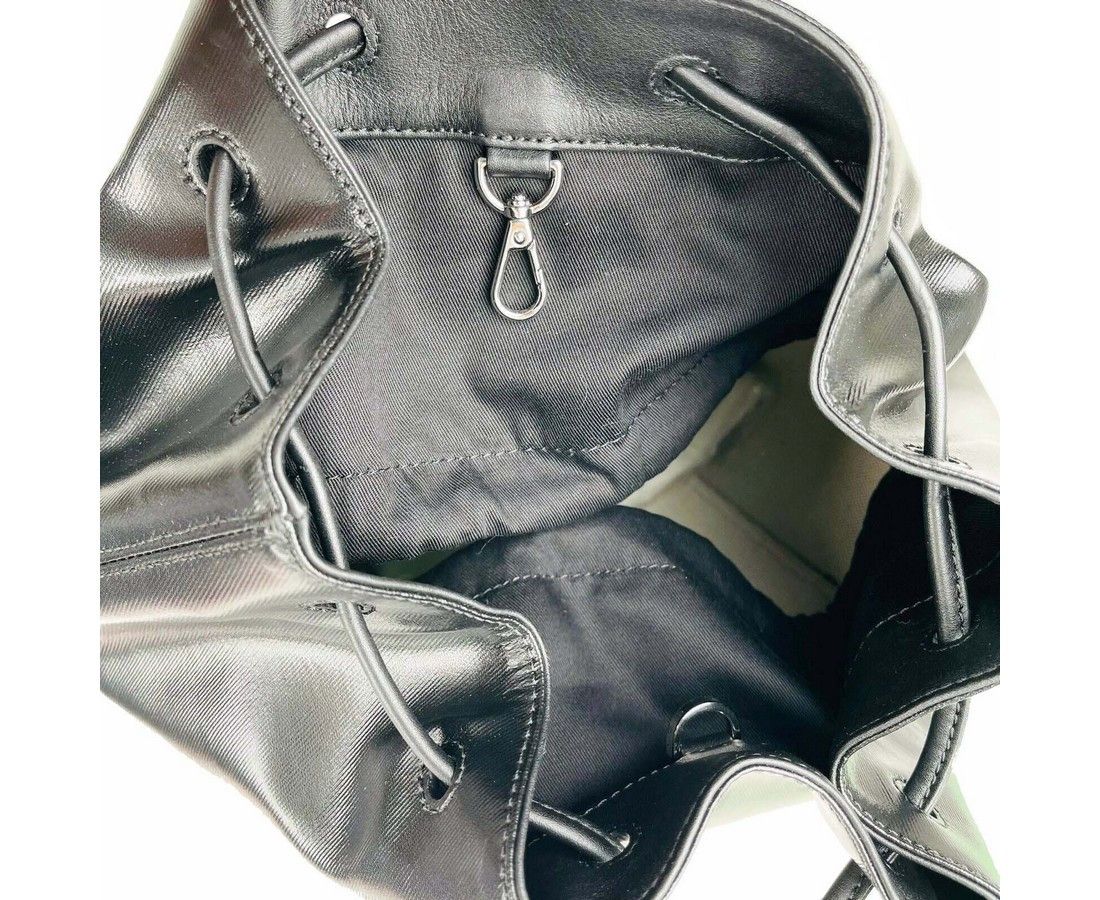 MCM Men's Black Tivitat Coated Canvas Large Drawstring Sling Size ONE SIZE - 8 Thumbnail