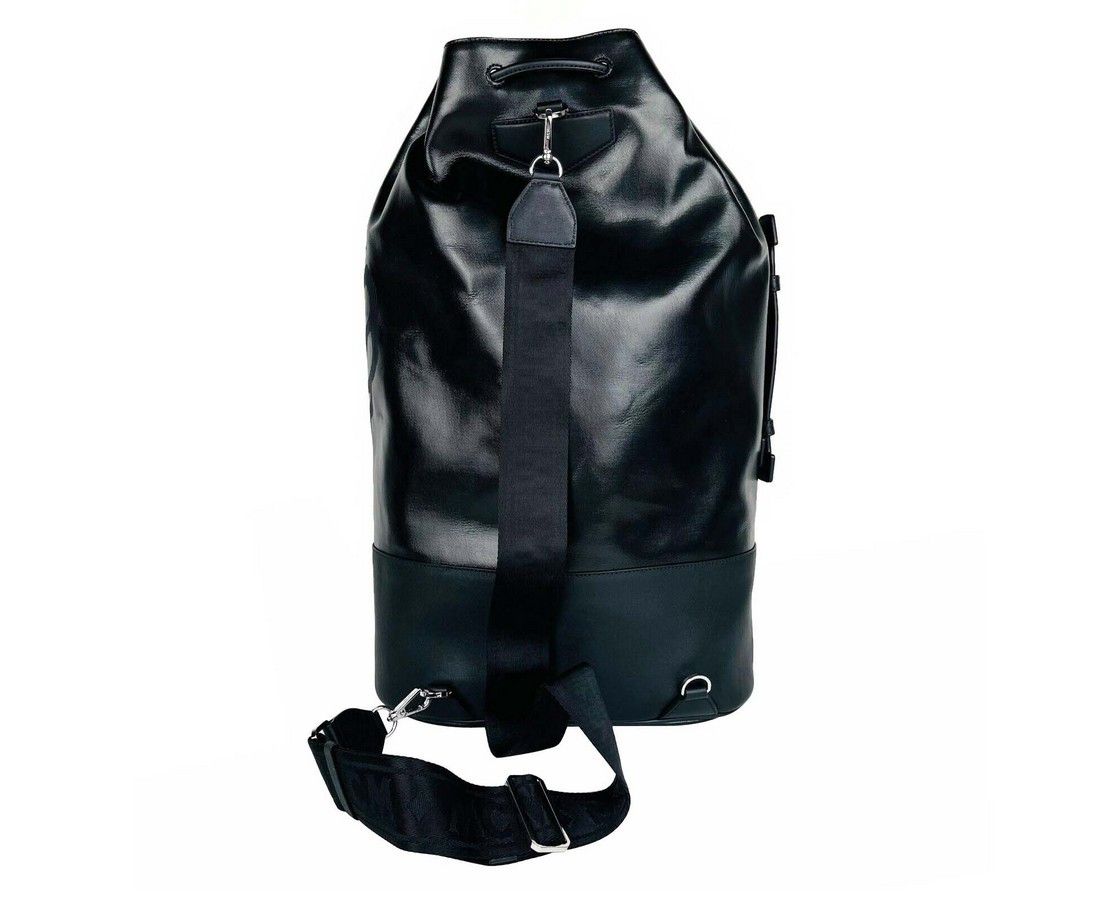 MCM Men's Black Tivitat Coated Canvas Large Drawstring Sling Size ONE SIZE - 4 Thumbnail