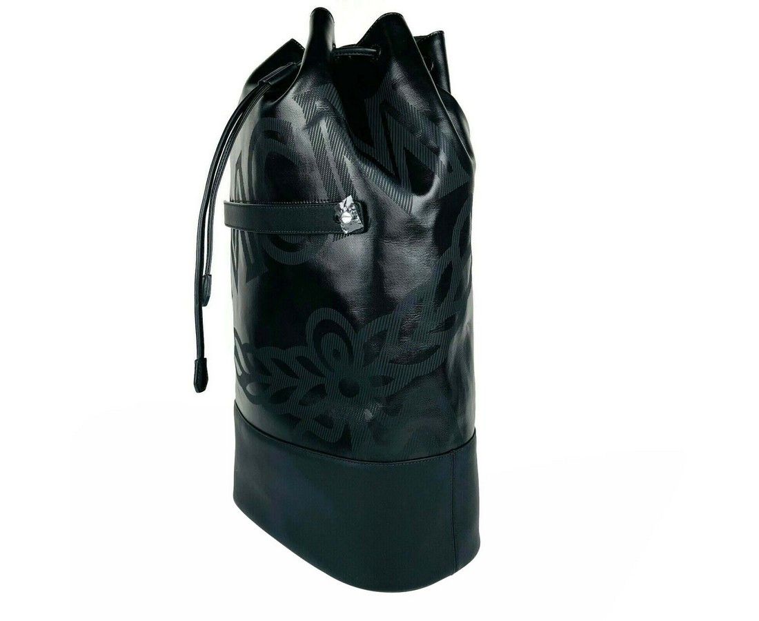 MCM Men's Black Tivitat Coated Canvas Large Drawstring Sling Size ONE SIZE - 3 Thumbnail