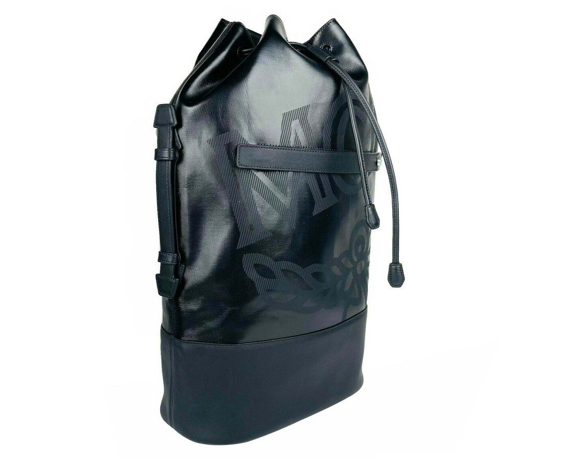 MCM Men's Black Tivitat Coated Canvas Large Drawstring Sling Size ONE SIZE - 2 Thumbnail