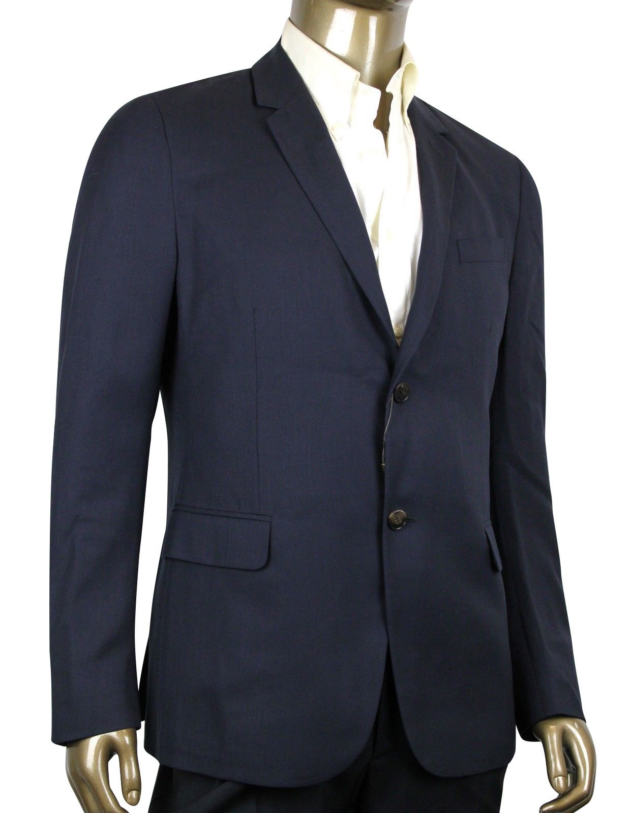 Gucci Men's Panama Blue Wool Gauze Formal 2 Buttons Jacket (G 54 Size US L / EU 52-54 / 3 - 2 Thumbnail