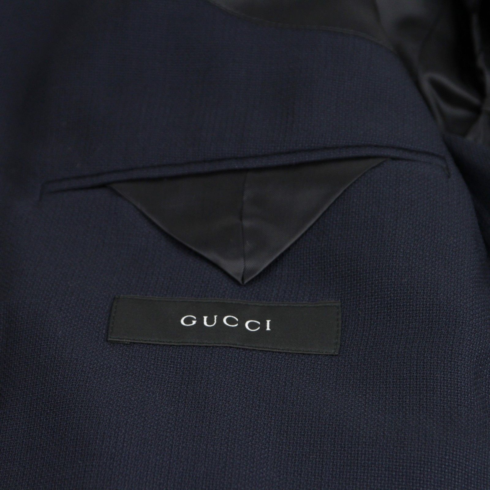 Gucci Men's Panama Blue Wool Gauze Formal 2 Buttons Jacket (G 54 Size US L / EU 52-54 / 3 - 5 Thumbnail
