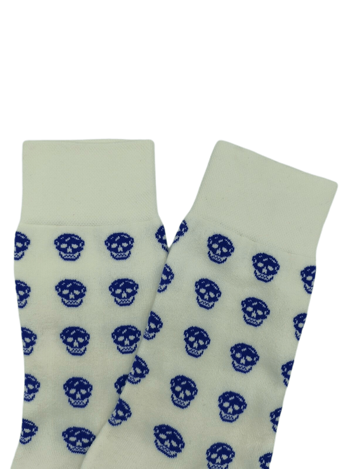 Alexander McQueen Men White Mid-Calf Soft Skull Sport Socks L Size ONE SIZE - 2 Thumbnail