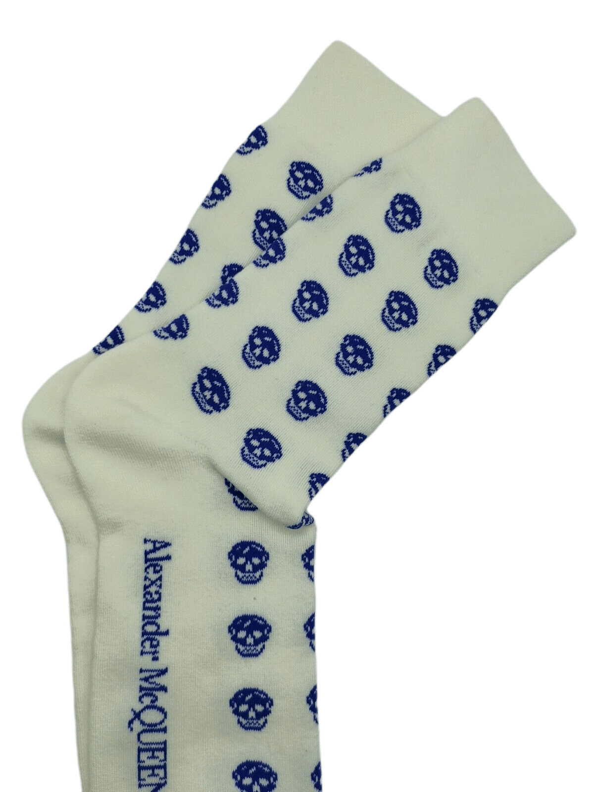 Alexander McQueen Men White Mid-Calf Soft Skull Sport Socks L Size ONE SIZE - 3 Thumbnail