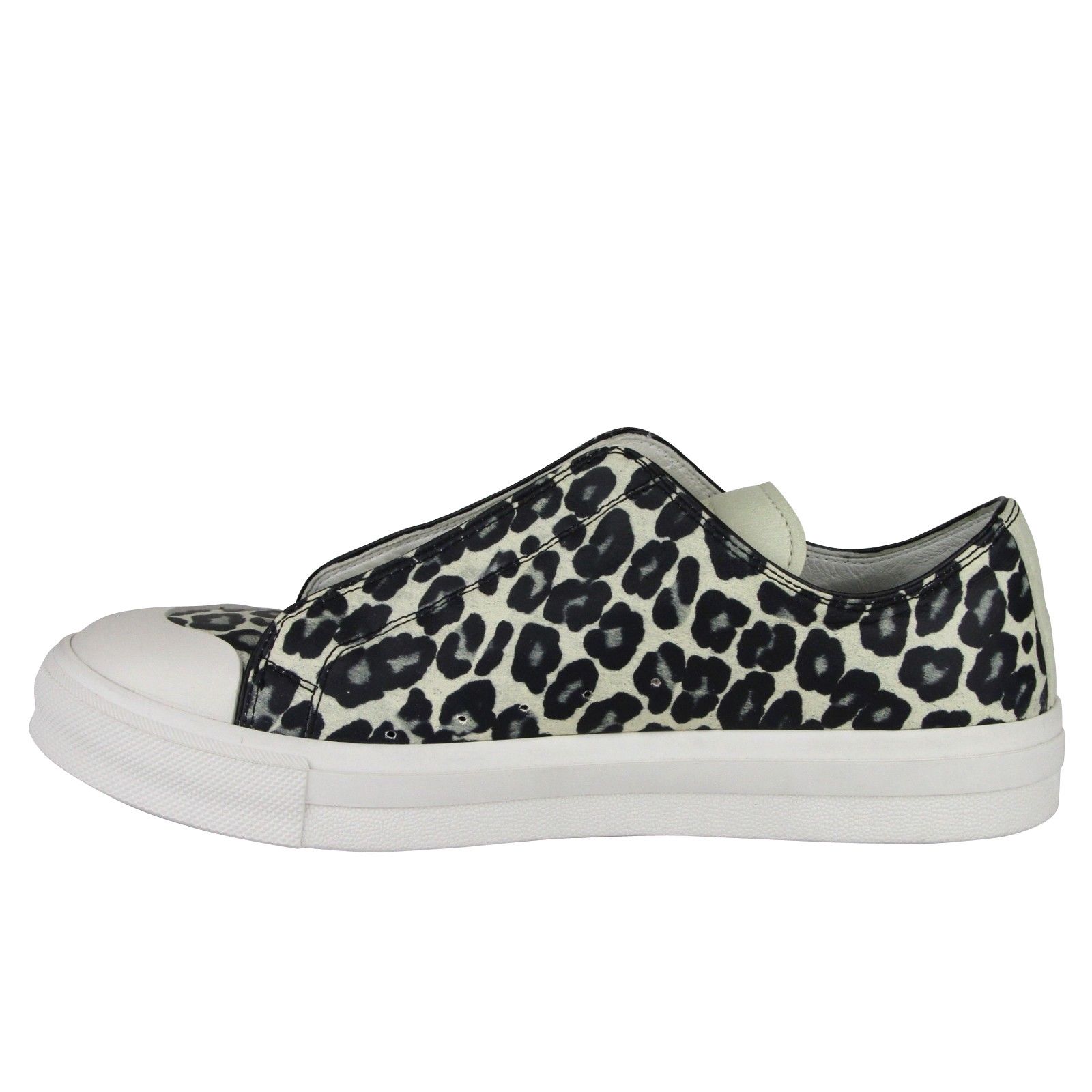 Alexander McQueen Men's Black / Ivory Leather Sneaker (44 EU / 10.5 US) Size US 10.5 / EU 43-44 - 11 Thumbnail