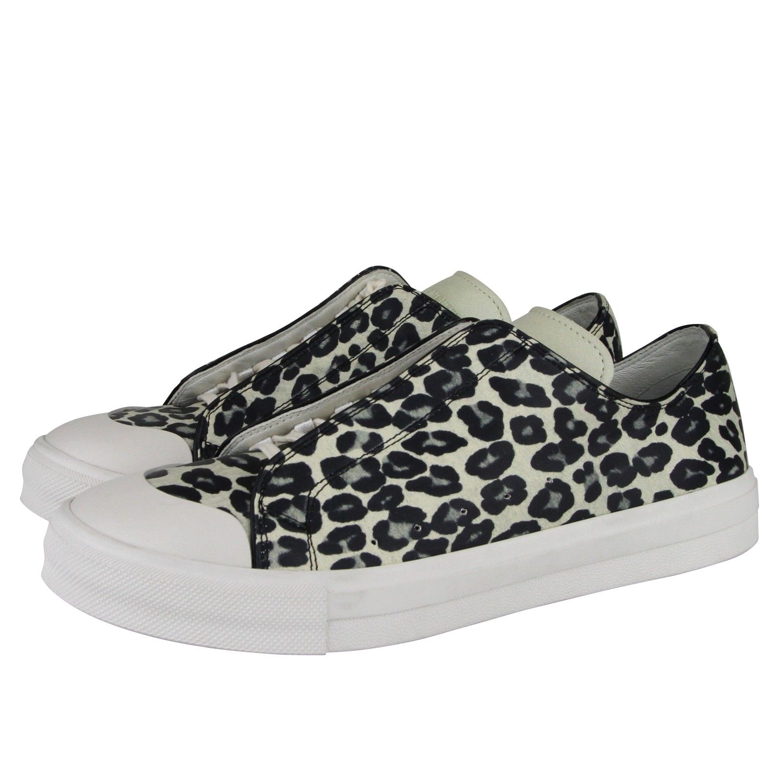 Alexander McQueen Men's Black / Ivory Leather Sneaker (44 EU / 10.5 US) Size US 10.5 / EU 43-44 - 7 Thumbnail