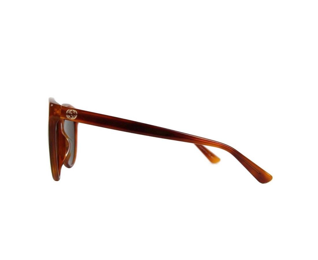 Gucci Women's Brown Mustard Acetate Round Sunglasses Size ONE SIZE - 5 Thumbnail