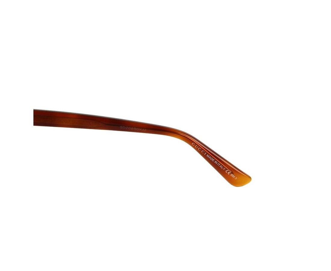 Gucci Women's Brown Mustard Acetate Round Sunglasses Size ONE SIZE - 6 Thumbnail