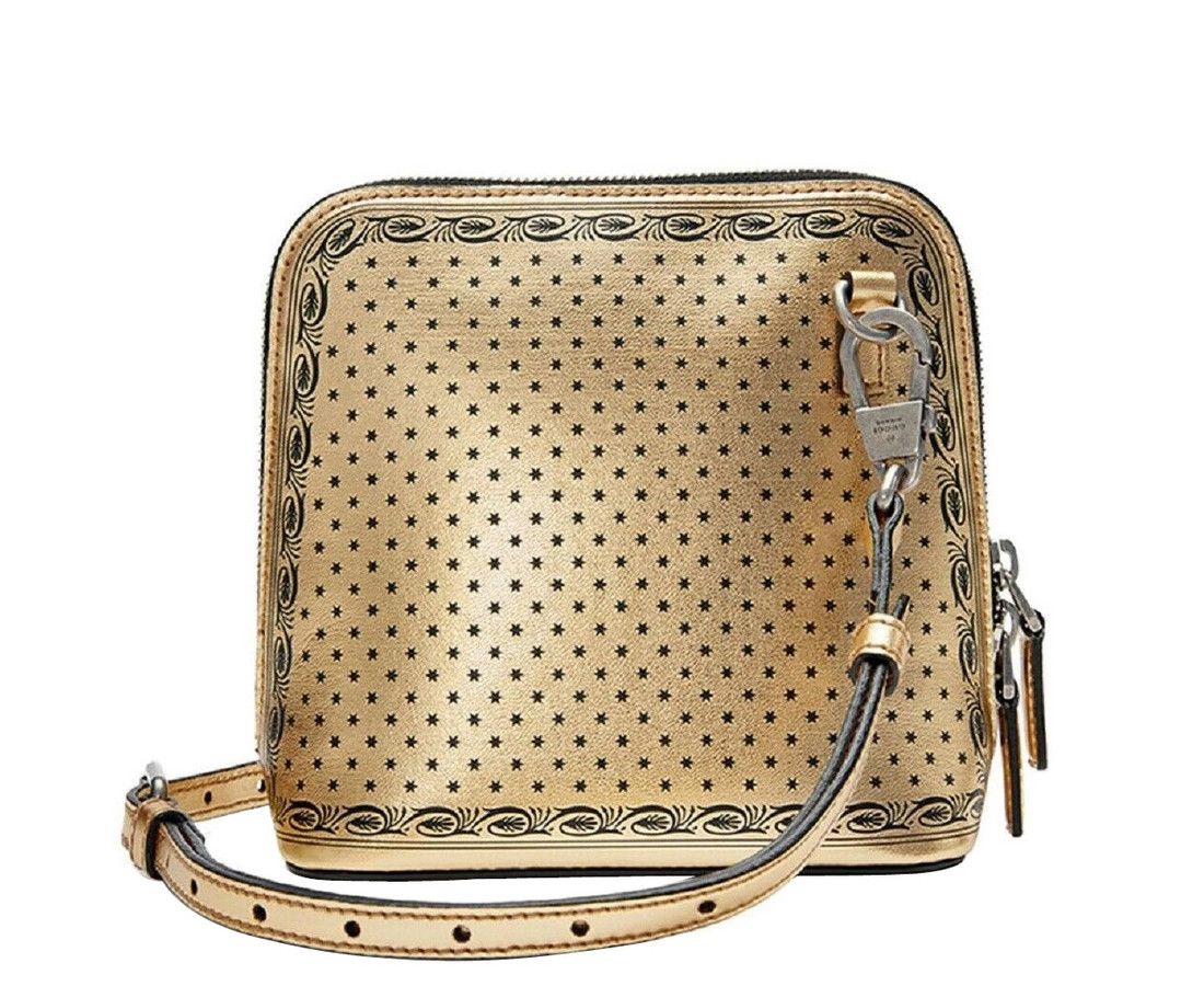 Gucci Women's Gold Guccy Sega Script Dome Mini Crossbody Bag Size ONE SIZE - 2 Thumbnail