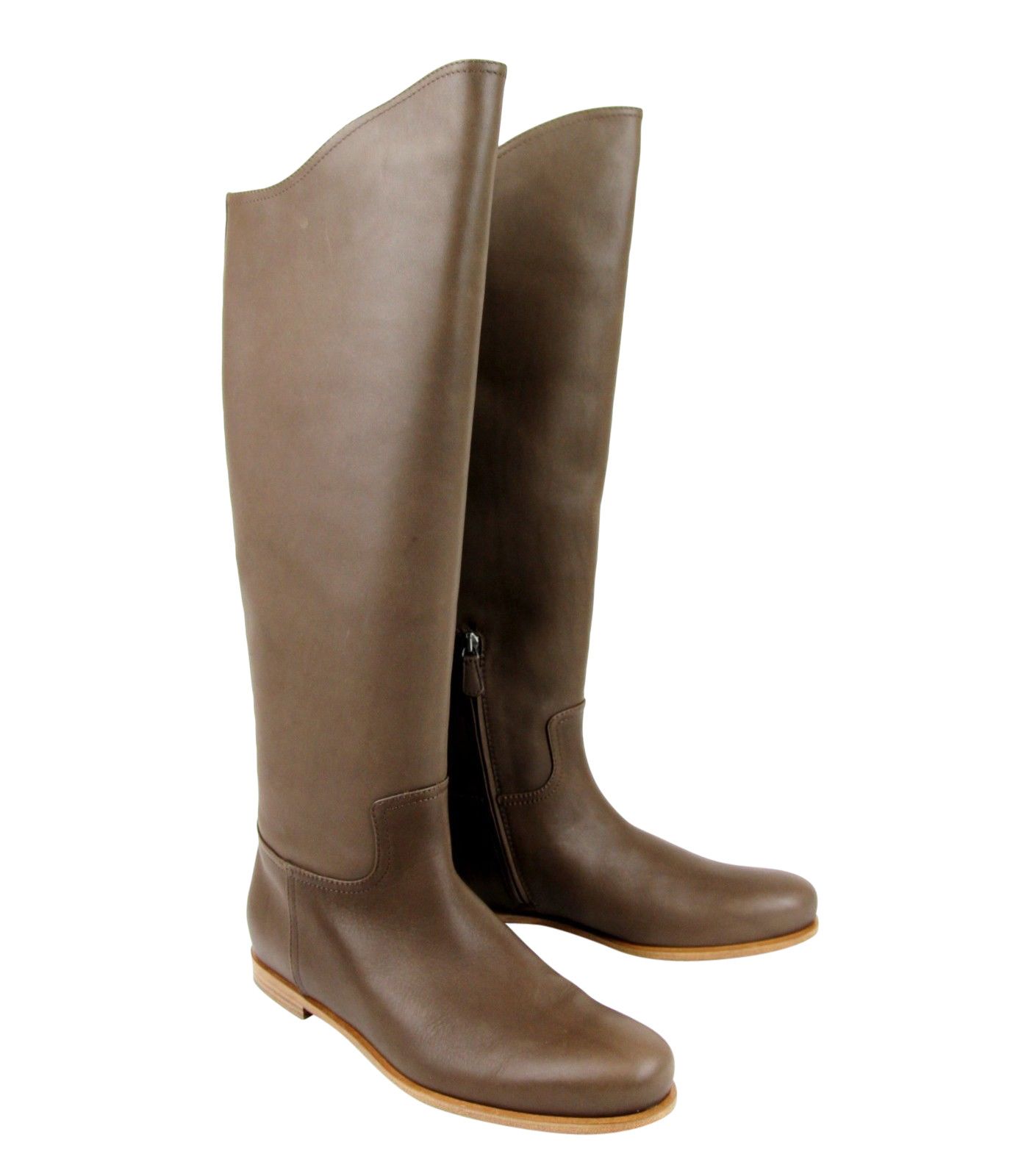 Bottega Veneta Women's Brown Leather Tall Boots(40 EU / 10 US) Size US 10 / IT 40 - 3 Thumbnail