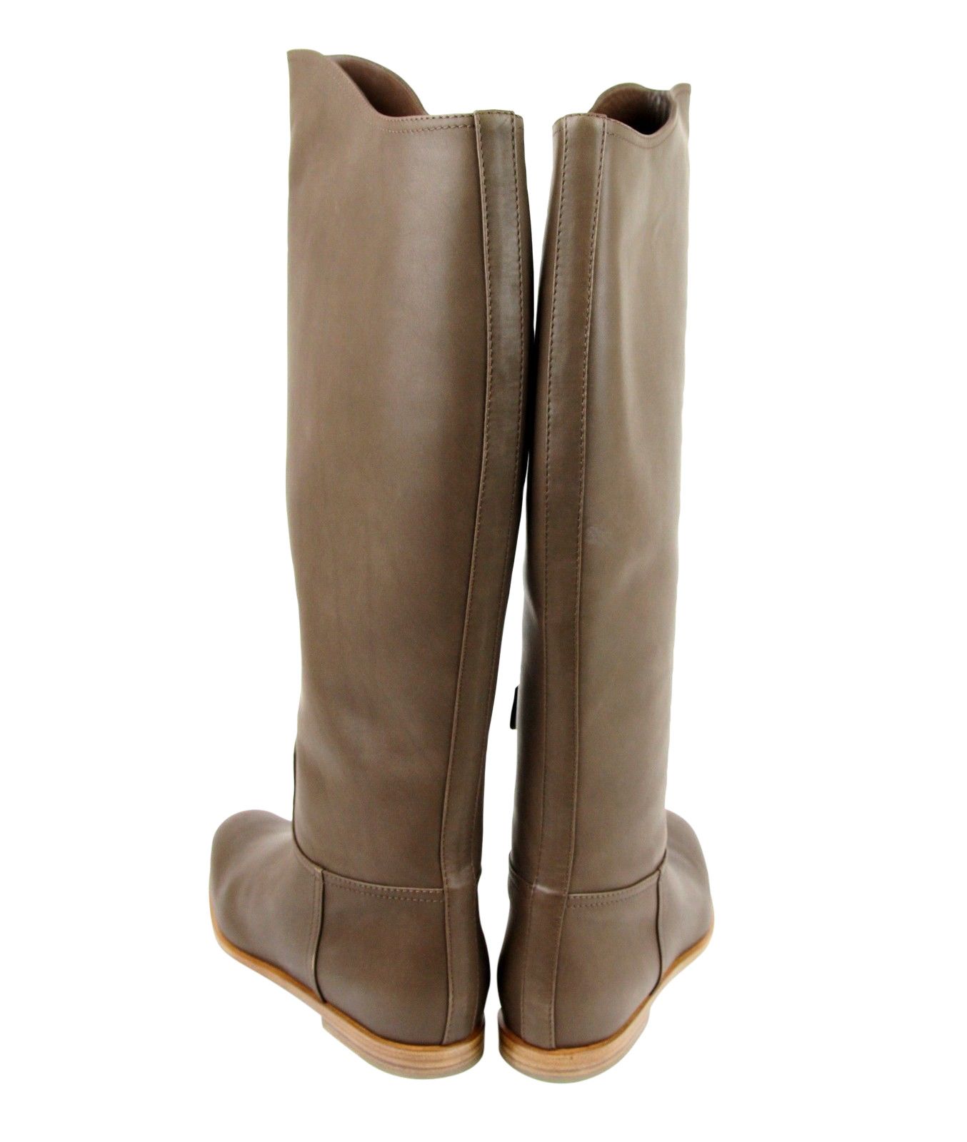 Bottega Veneta Women's Brown Leather Tall Boots(40 EU / 10 US) Size US 10 / IT 40 - 6 Thumbnail