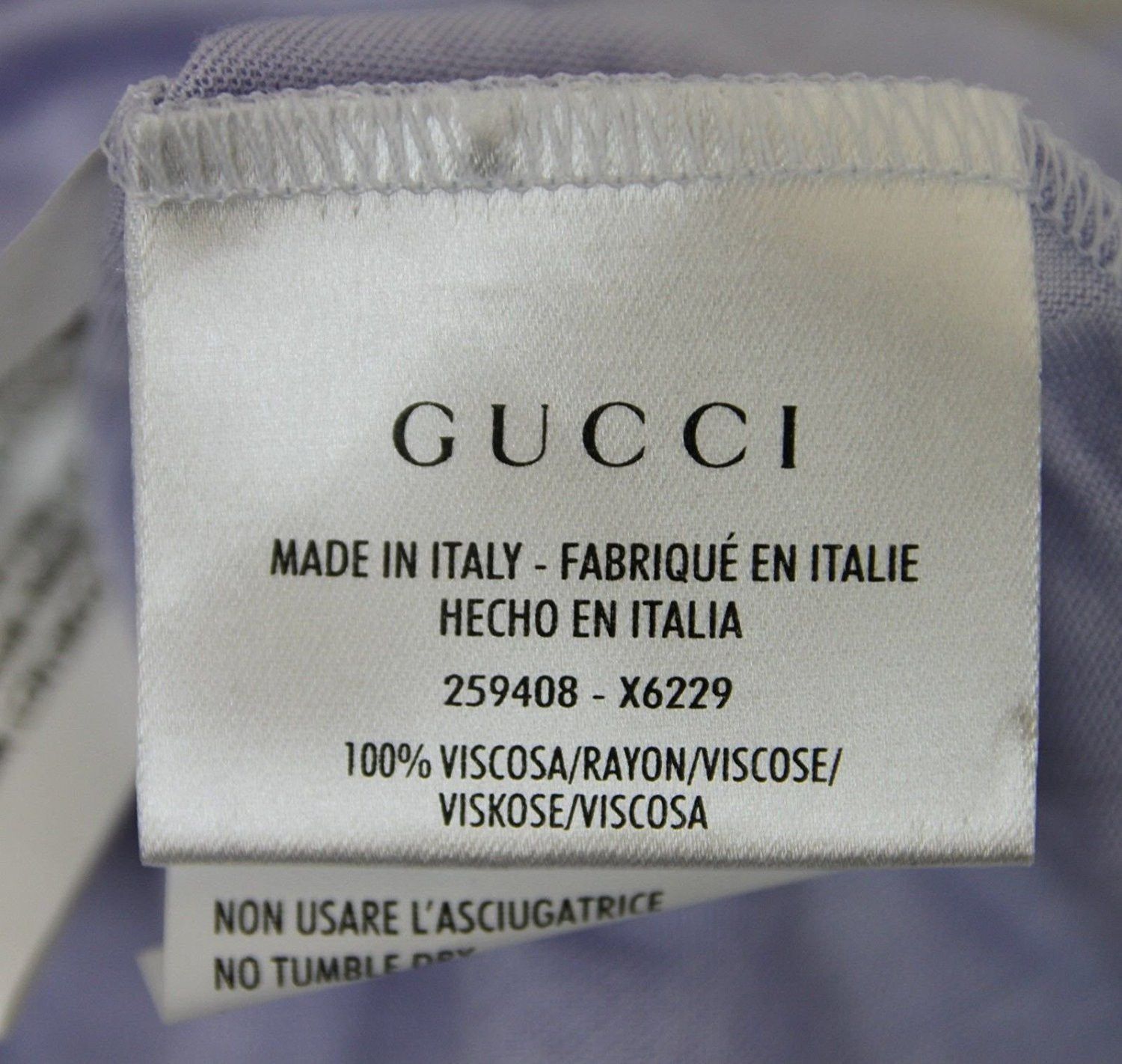 Gucci Women's Lilac Rayon Medium Logo Tank Top Size M / US 6-8 / IT 42-44 - 6 Thumbnail