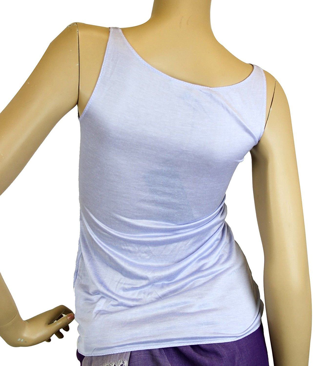 Gucci Women's Lilac Rayon Medium Logo Tank Top Size M / US 6-8 / IT 42-44 - 7 Thumbnail