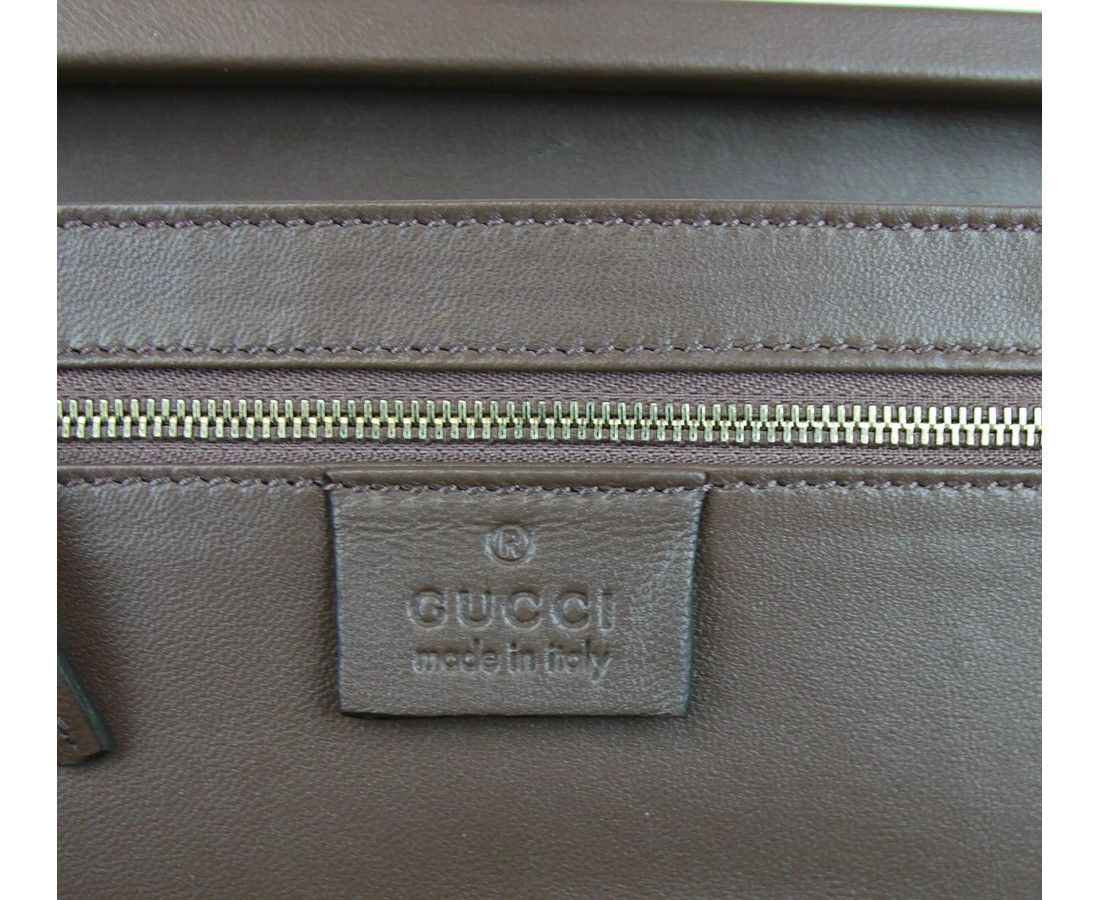 Gucci Women's Brown Suede Broadway Crystal Evening Clutch Bag Size ONE SIZE - 8 Thumbnail