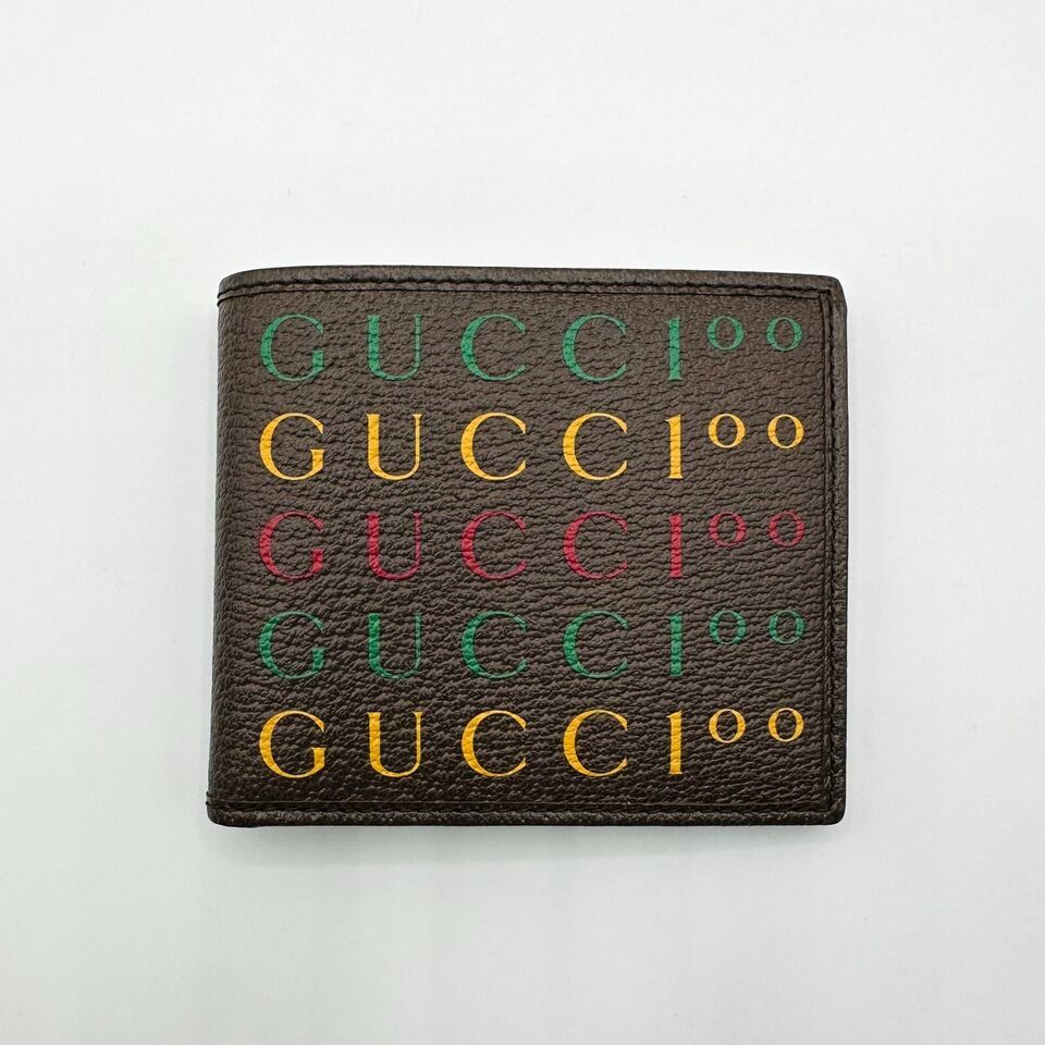Gucci 100 Centennial Men's Brown Leather Bifold Wallet Size ONE SIZE - 2 Thumbnail