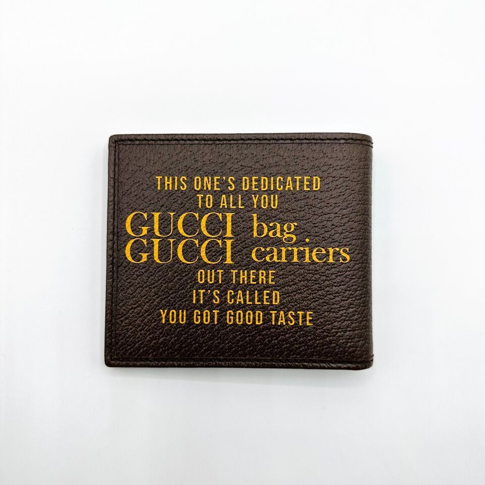 Gucci 100 Centennial Men's Brown Leather Bifold Wallet Size ONE SIZE - 3 Thumbnail