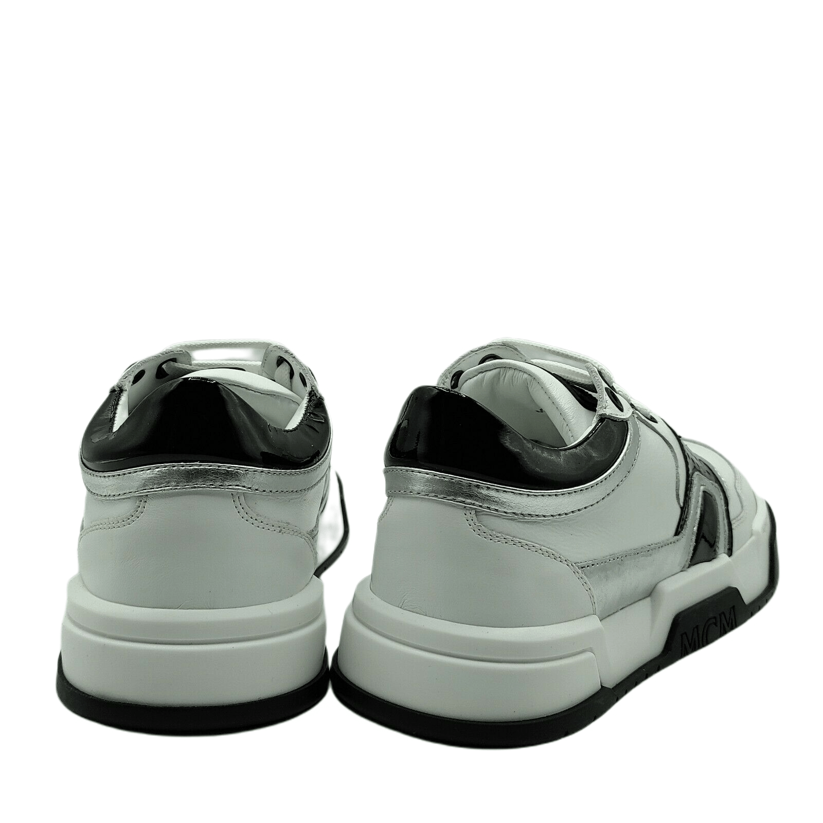 MCM Women's White Leather Visetos Low-top Sneaker EU 36/US 6 Size US 6 / IT 36 - 5 Thumbnail