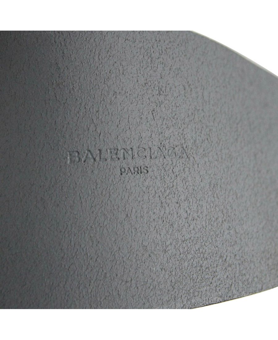 Balenciaga Women's Dark Grey Linoleum Wide Belt (80 / 32) Size ONE SIZE - 5 Thumbnail
