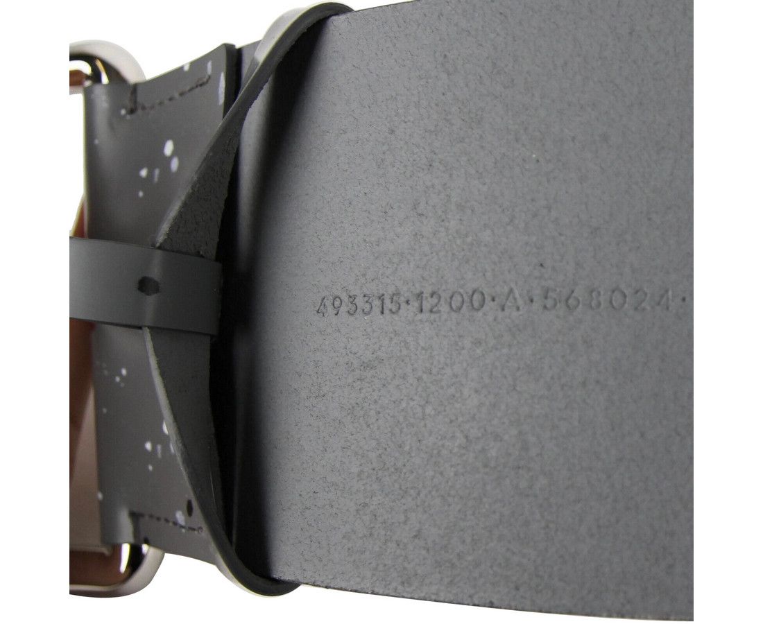 Balenciaga Women's Dark Grey Linoleum Wide Belt (80 / 32) Size ONE SIZE - 6 Thumbnail