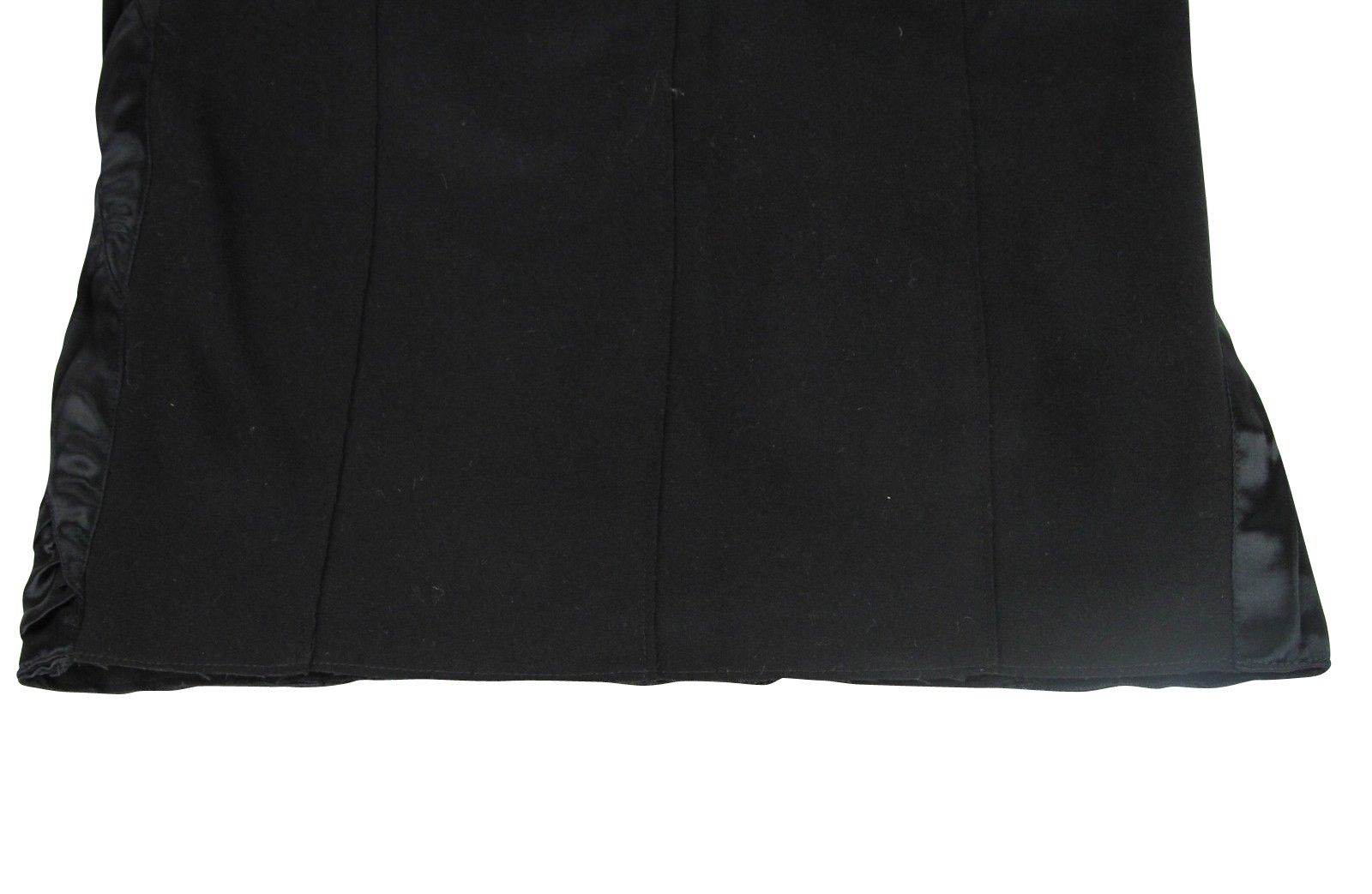 Bottega Veneta Women's Silk Pattern Black Wool Polyamide Dress Ruffle Size M / US 6-8 / IT 42-44 - 9 Thumbnail