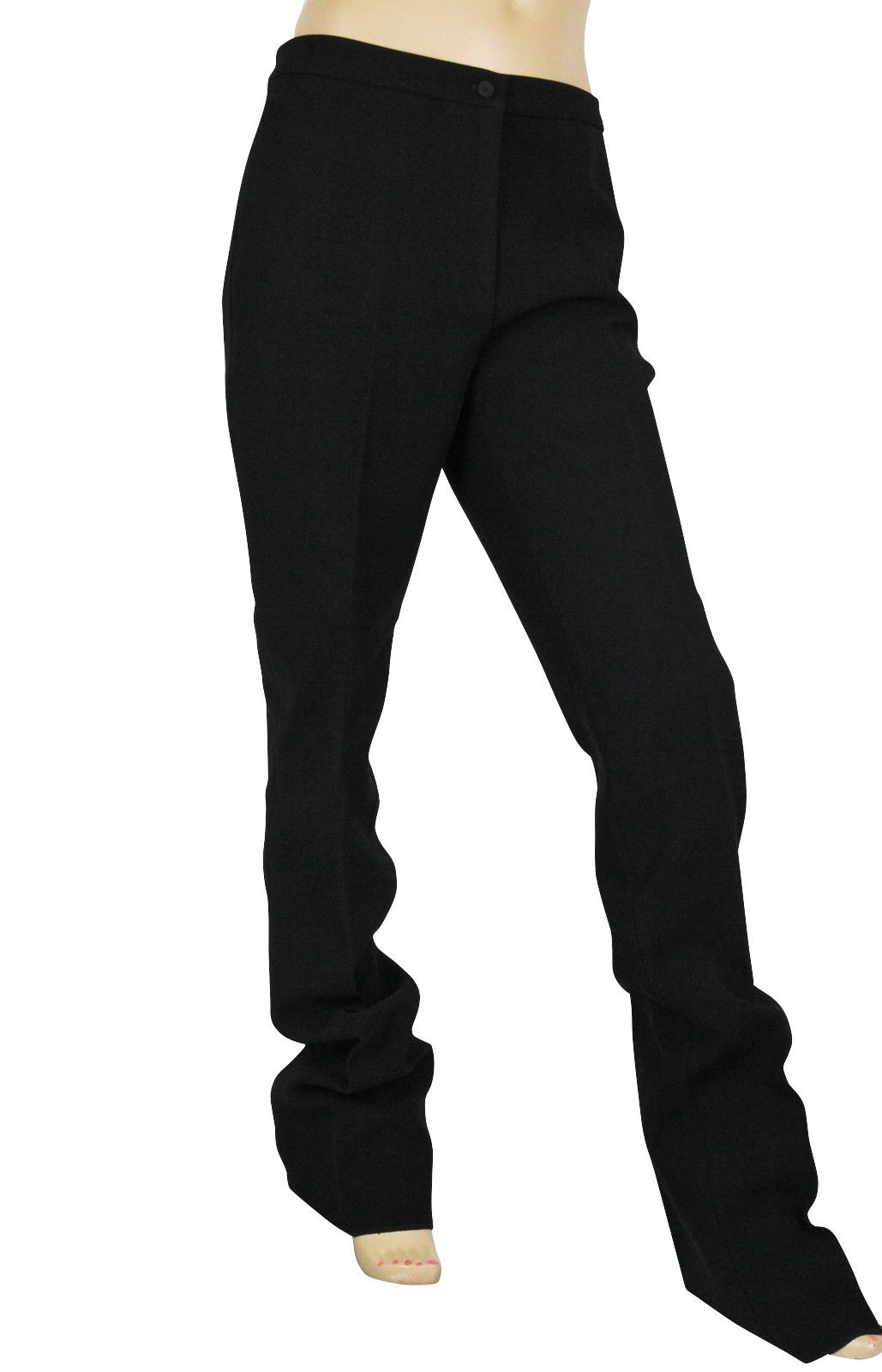 Bottega Veneta Women's Black Triacetate Polyester Dress Pant (42) Size 42" / US 20 - 2 Thumbnail