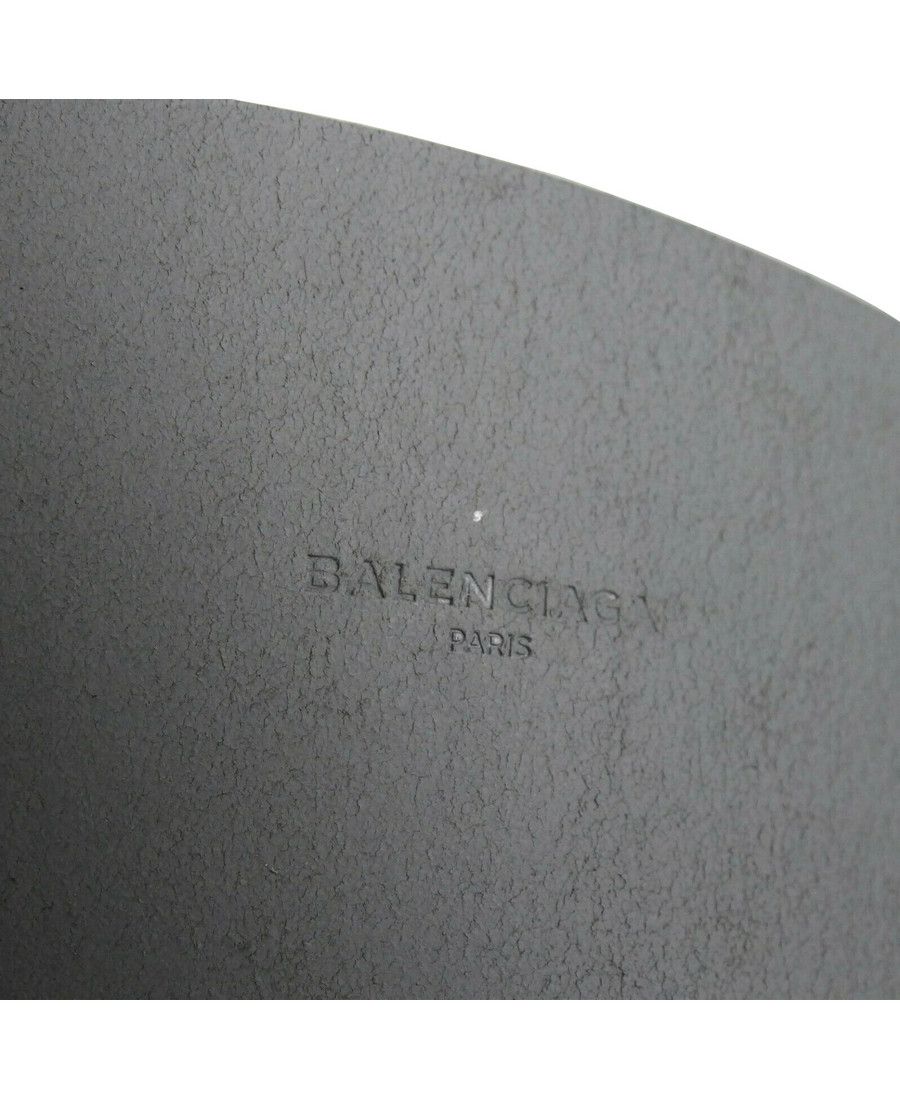 Balenciaga Women's Grey Linoleum Wide Belt Gold Hardware (80 / 32) Size ONE SIZE - 5 Thumbnail