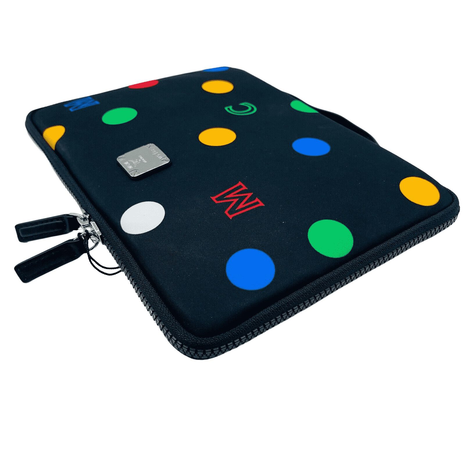 MCM Black Fabric Color Dotted Small iPad Case Size ONE SIZE - 3 Thumbnail