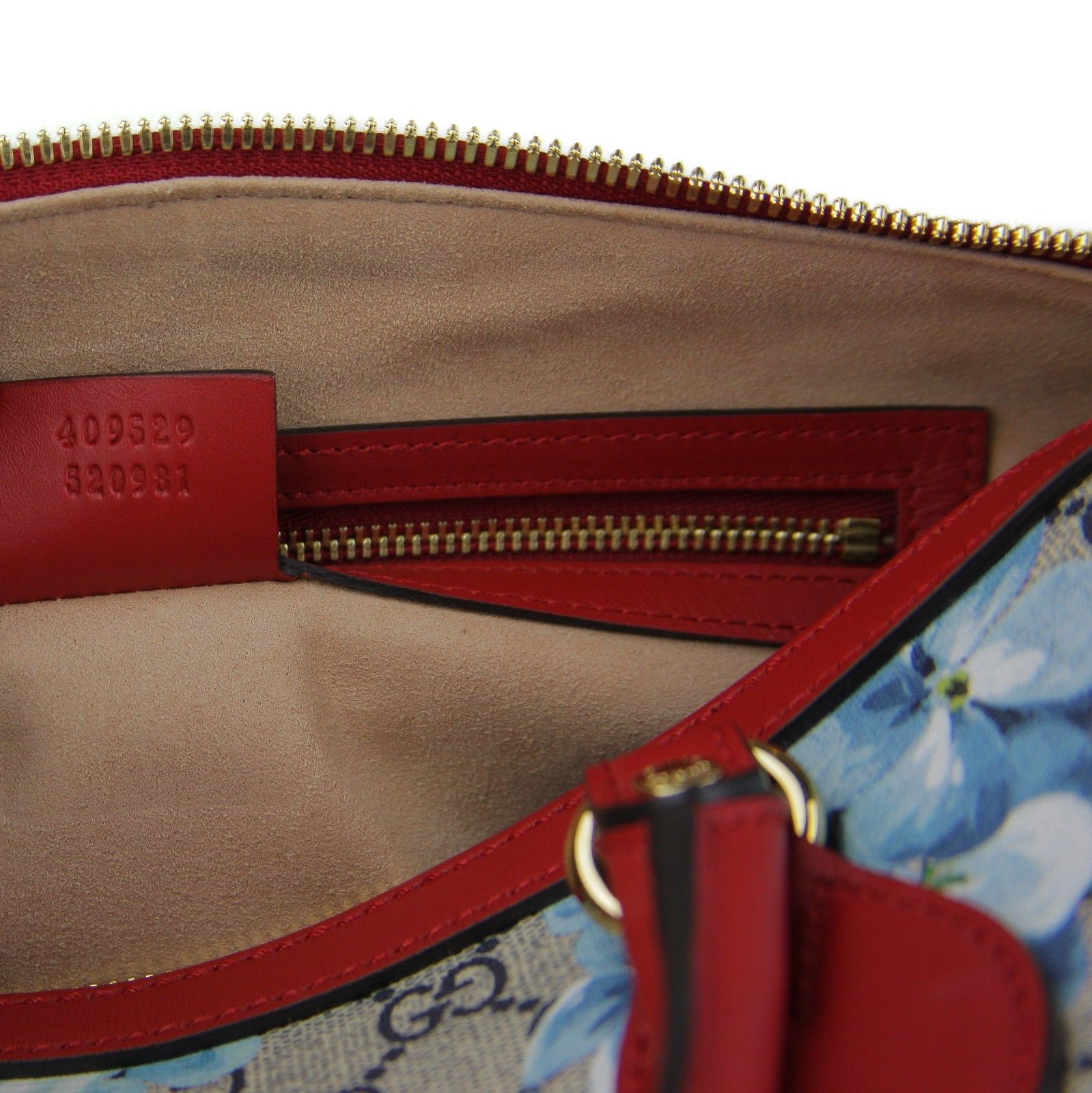 Gucci Blue GG Blooms Coated Canvas Small Boston Top Handle Bag Size ONE SIZE - 10 Thumbnail