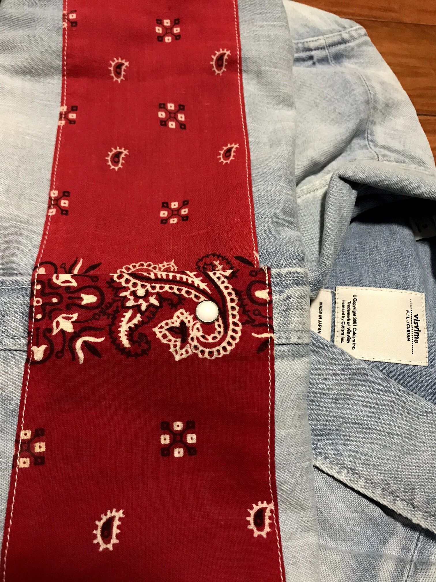Visvim Visvim red cashew flower shirt Size US L / EU 52-54 / 3 - 2 Thumbnail
