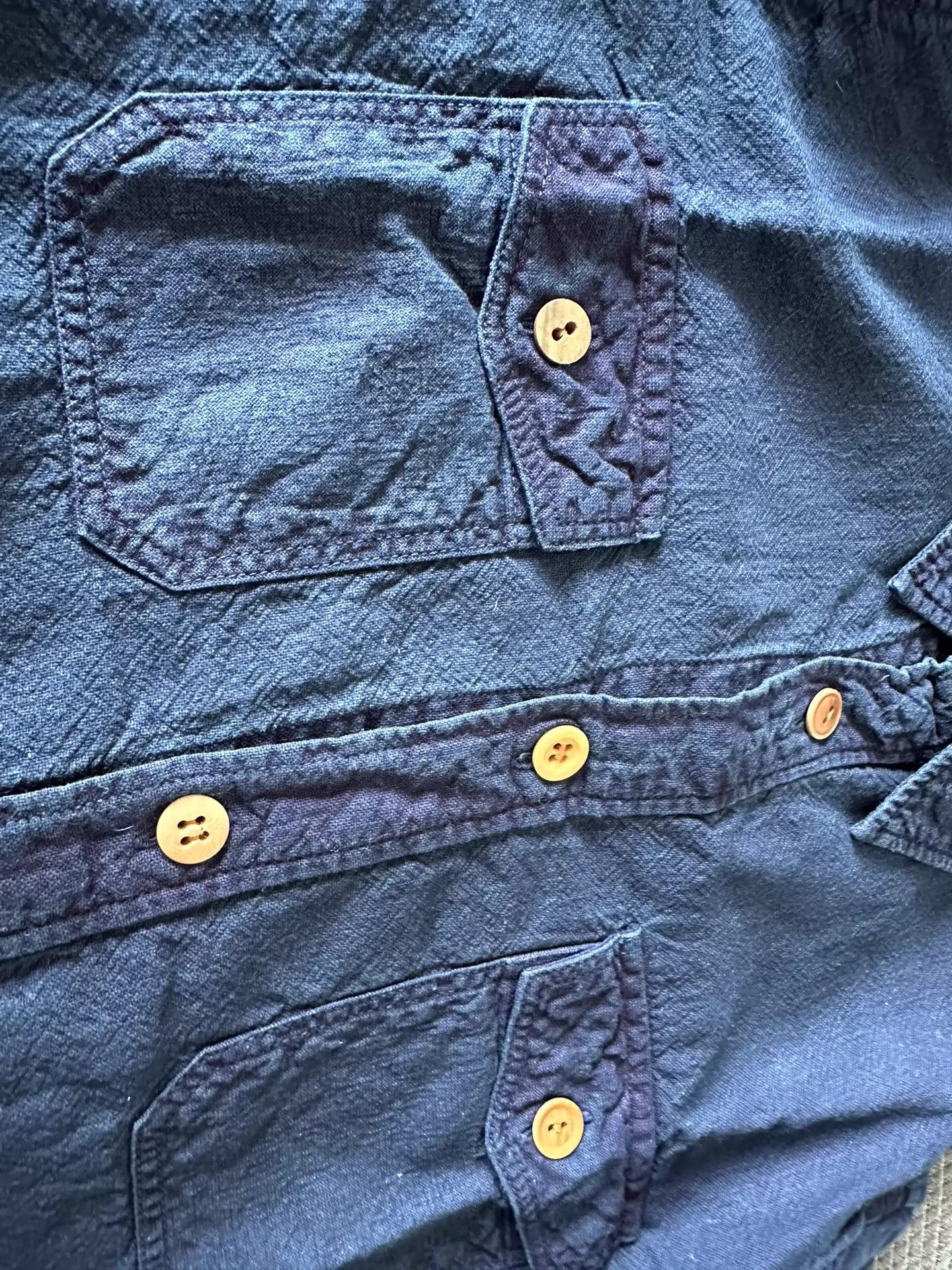 Visvim Visvim blue dyed dark blue shirt Size US M / EU 48-50 / 2 - 4 Thumbnail