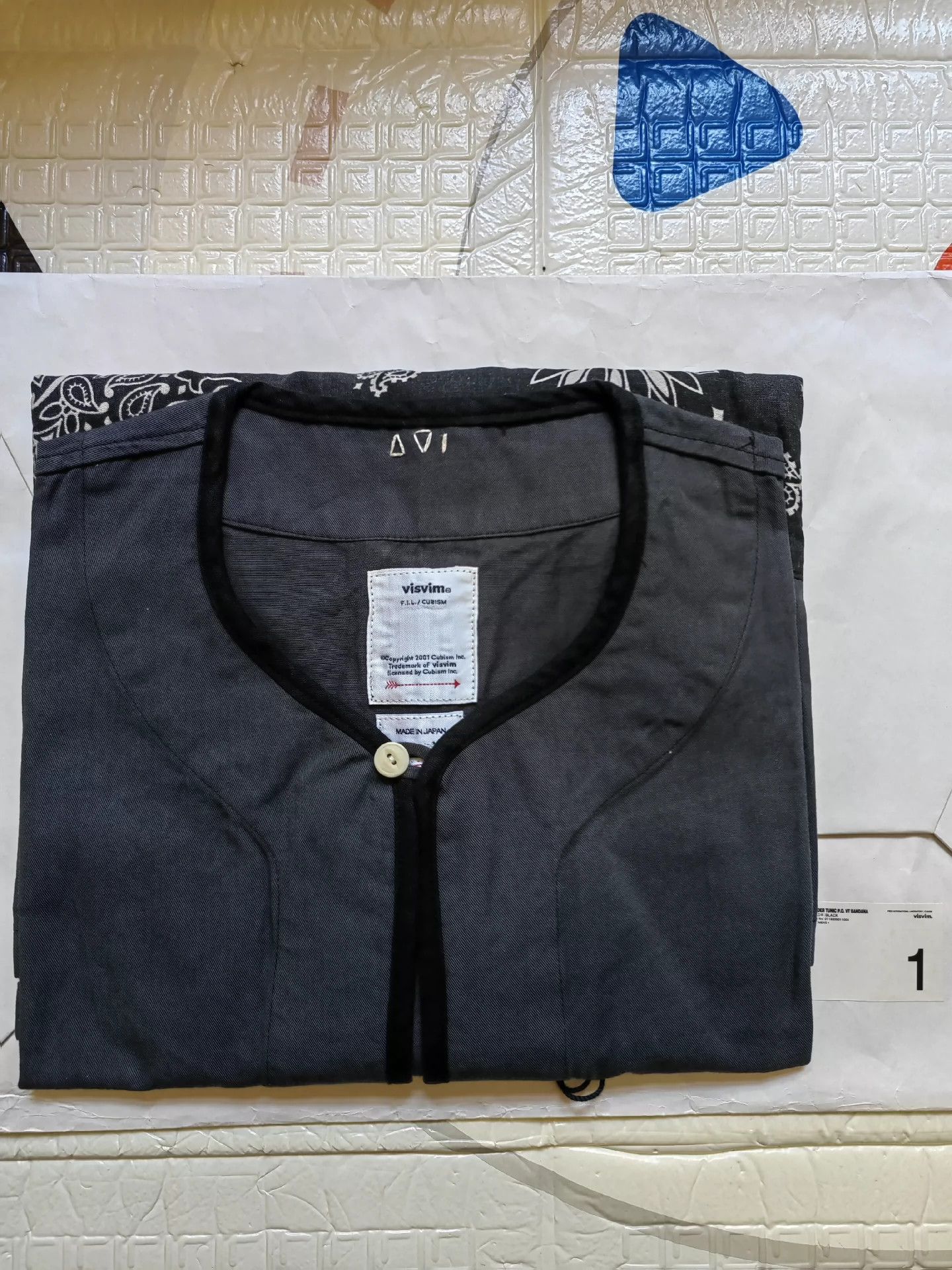 Visvim VISVIM 18AW BORDER TUNIC P.O. VT BANDANA shirt Size US S / EU 44-46 / 1 - 6 Thumbnail