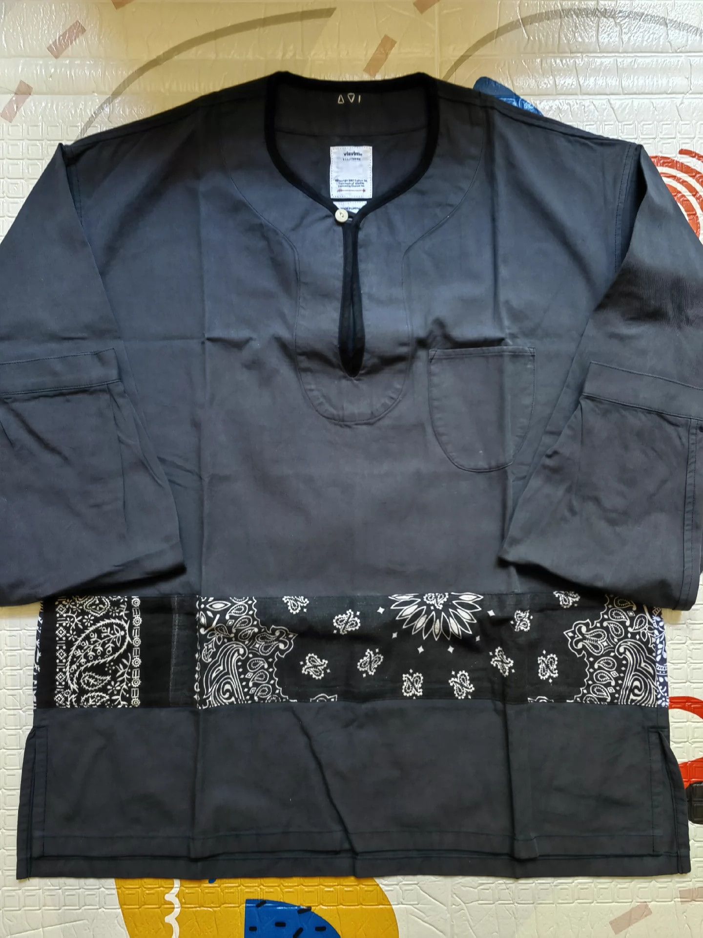 Visvim VISVIM 18AW BORDER TUNIC P.O. VT BANDANA shirt Size US S / EU 44-46 / 1 - 2 Thumbnail