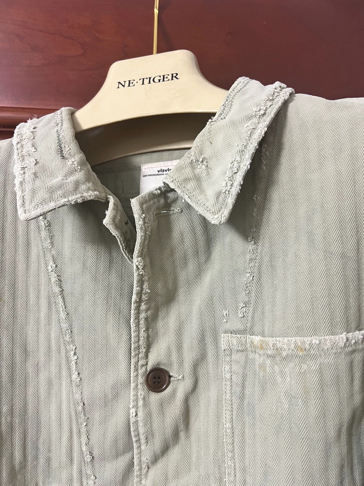 Visvim VISVIM+18SS+BENNY+JKT+CRASH+(HERRINGBONE) Size US XL / EU 56 / 4 - 4 Thumbnail