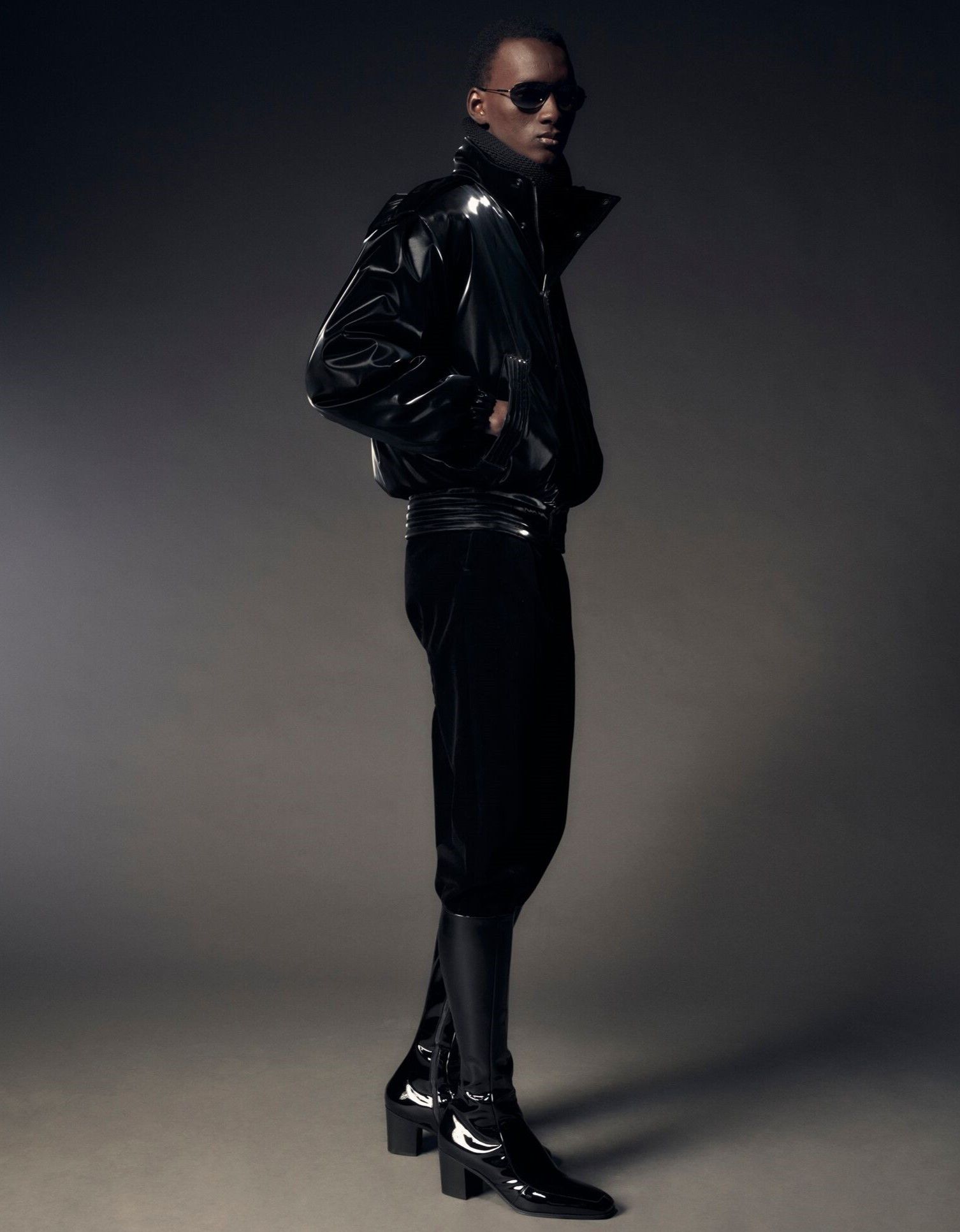Saint Laurent Paris Otto Patent Leather Zipped Boots Size US 7 / EU 40 - 4 Thumbnail