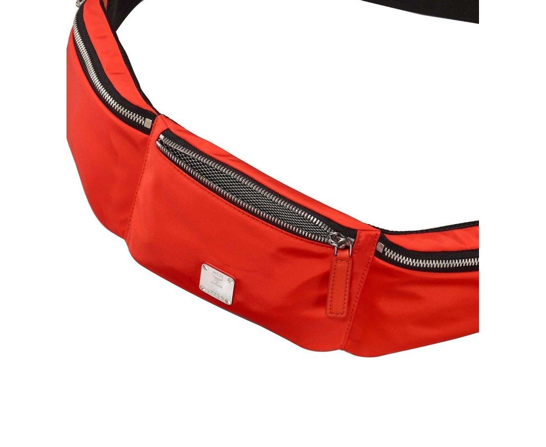 MCM Men's Orange Flame Nylon Jemison Crossbody 2 in 1 Bag Size ONE SIZE - 5 Thumbnail