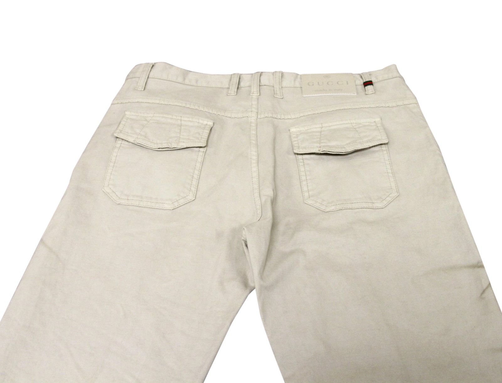 Gucci Men's Beige Dirty Washed Casual Pants (G 46 / 30 US) Size US 30 / EU 46 - 8 Thumbnail