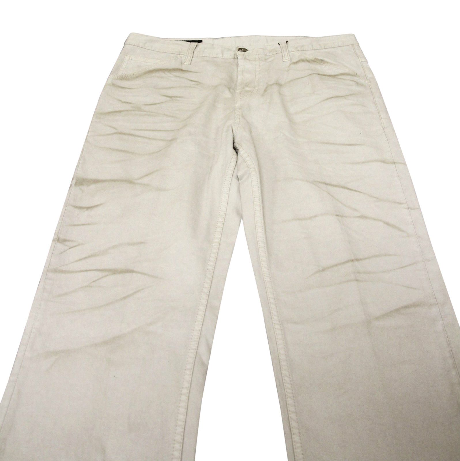 Gucci Men's Beige Dirty Washed Casual Pants (G 46 / 30 US) Size US 30 / EU 46 - 7 Thumbnail