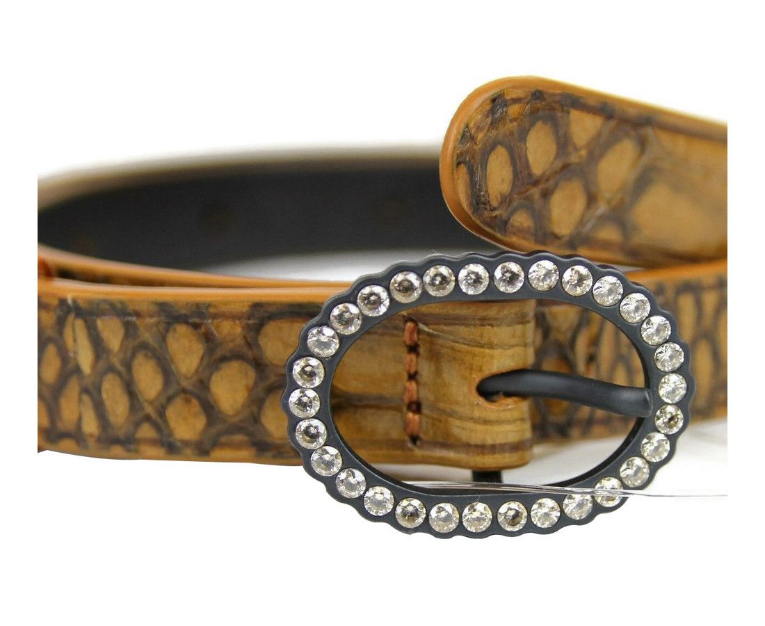 Bottega Veneta Women's Brown Python Skinny Belt (80 / 32) Size ONE SIZE - 5 Thumbnail