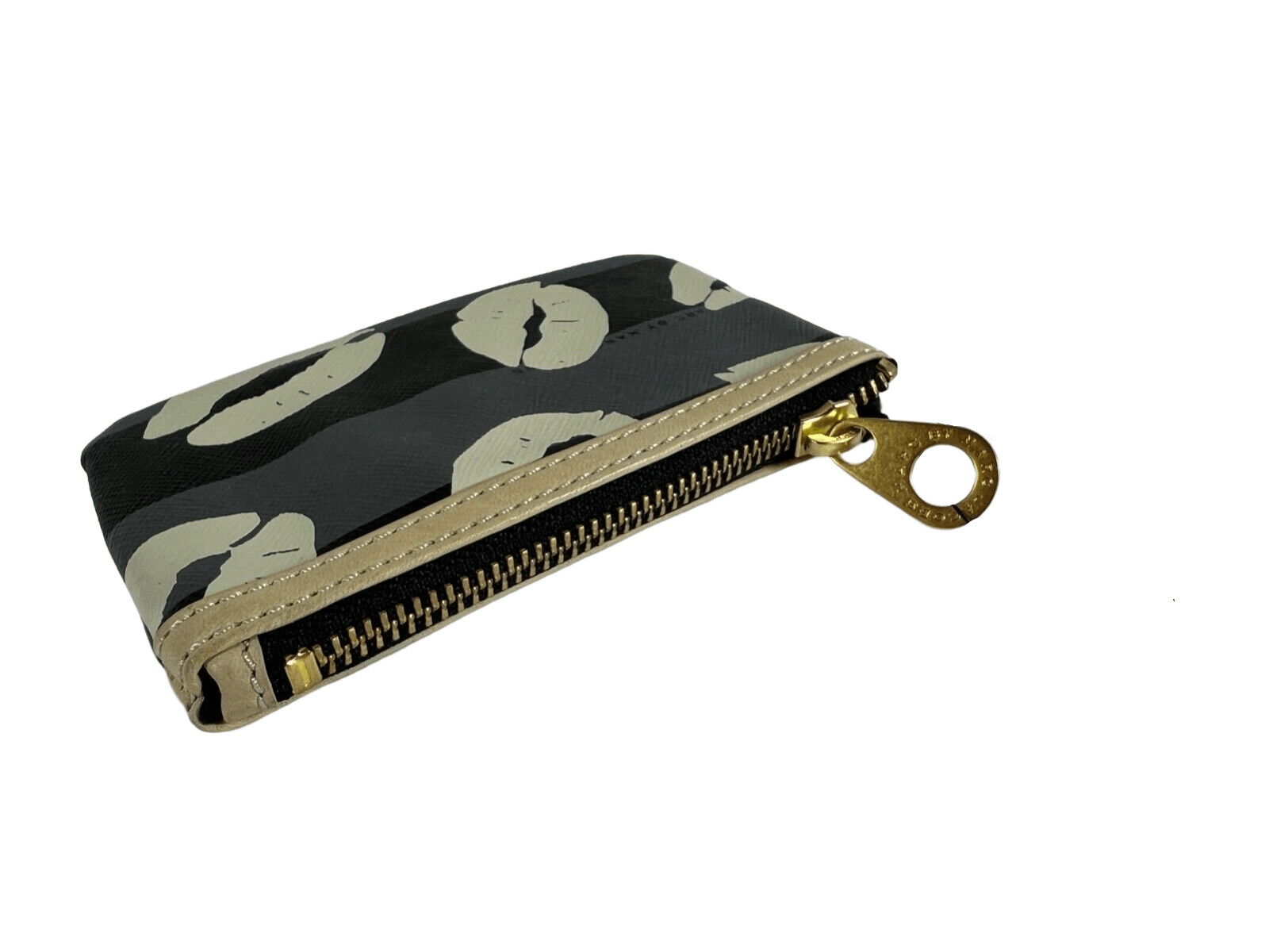 Marc Jacobs Kisses Printed Gunmetal Multi Coin Purse, Keychain Key FOB Size ONE SIZE - 3 Thumbnail