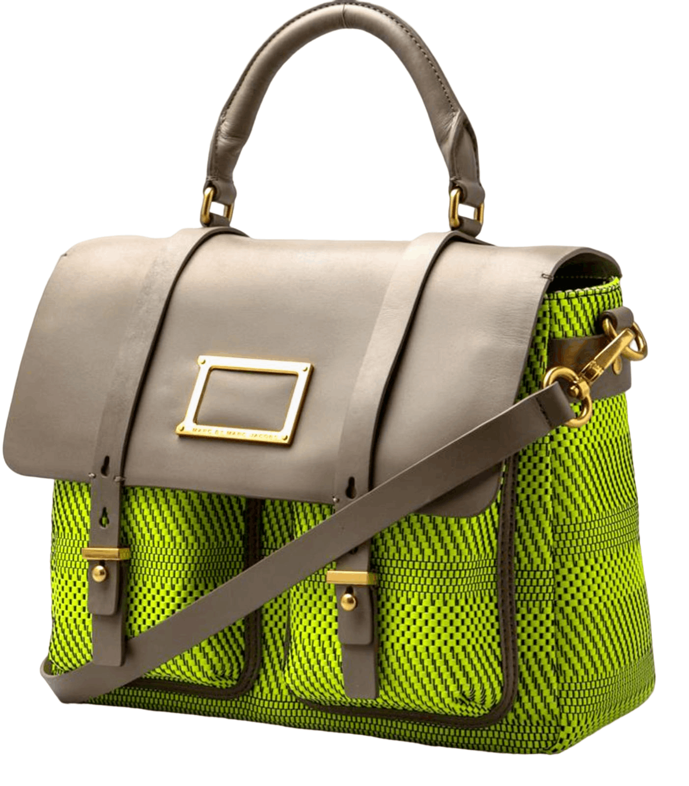 Marc Jacobs Women's Woven Leather Top Handle Messenger Bag Size ONE SIZE - 6 Thumbnail