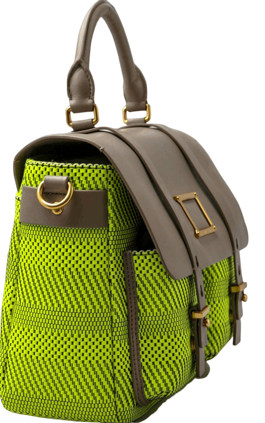 Marc Jacobs Women's Woven Leather Top Handle Messenger Bag Size ONE SIZE - 4 Thumbnail